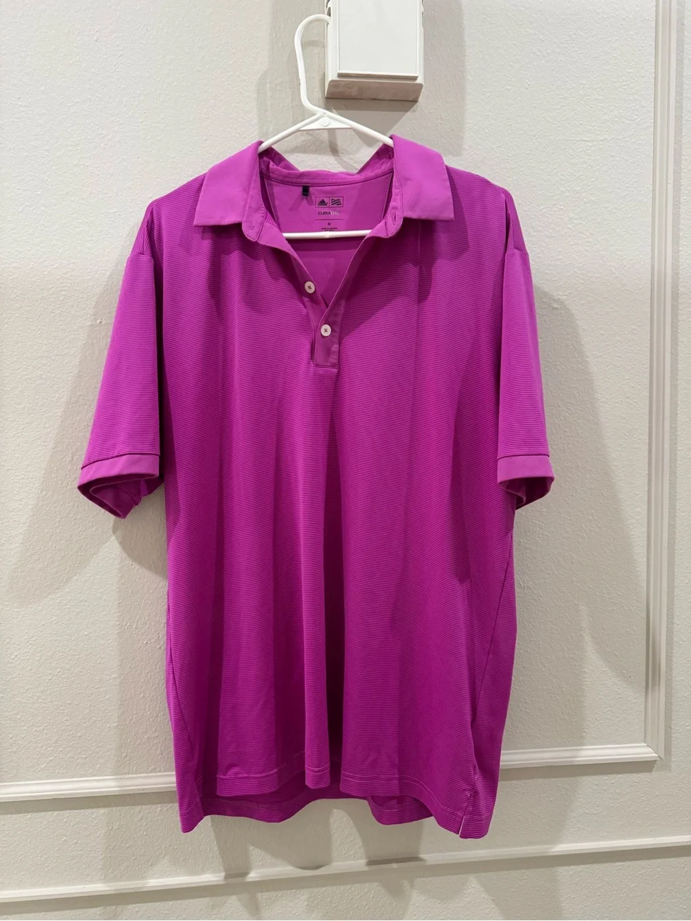 Adidas Golf Polo Shirt Pink Size M Preppy oversized loose fit
